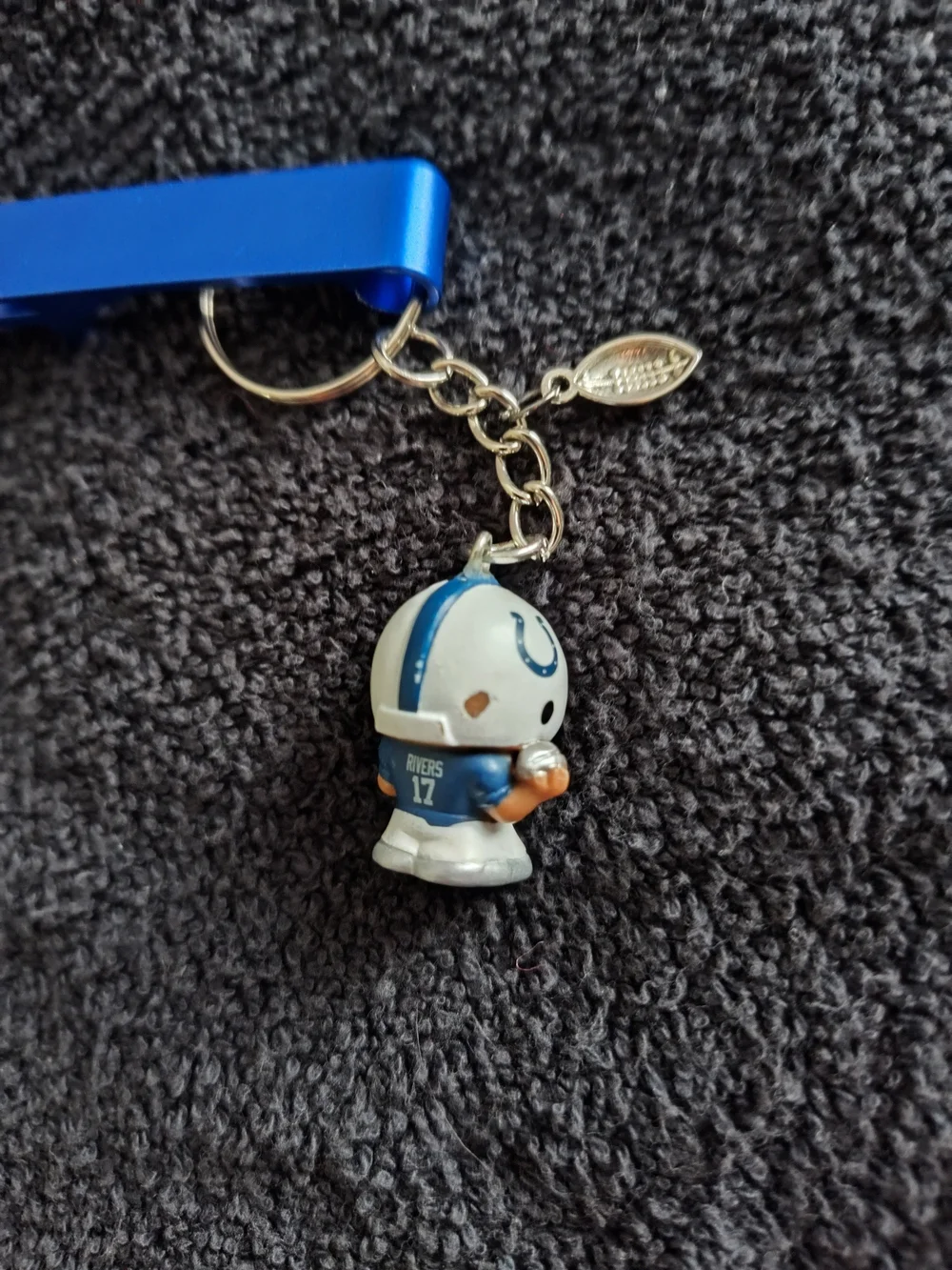 🏈 NFL Colts #17 Rivers Teenymates Blue Football Player Keychain &Bottle Opener